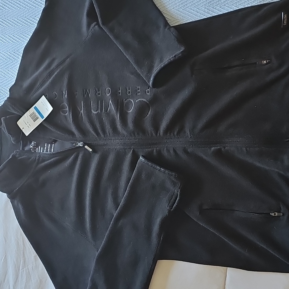 New womens xl calvin klein performance zip up